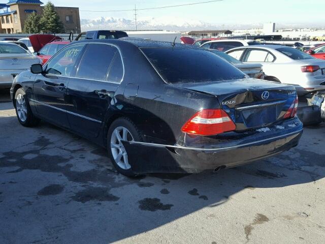 JTHBN36F240138358 - 2004 LEXUS LS 430 BLACK photo 3