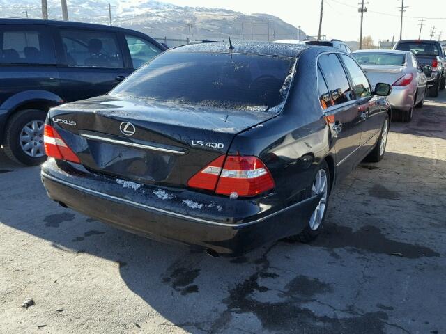 JTHBN36F240138358 - 2004 LEXUS LS 430 BLACK photo 4