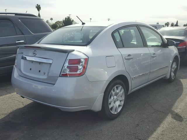 3N1AB6AP9CL735650 - 2012 NISSAN SENTRA 2.0 SILVER photo 4