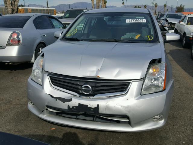 3N1AB6AP9CL735650 - 2012 NISSAN SENTRA 2.0 SILVER photo 9