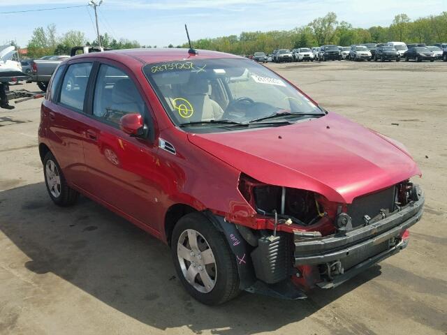 KL1TD66EX9B609497 - 2009 CHEVROLET AVEO LS RED photo 1
