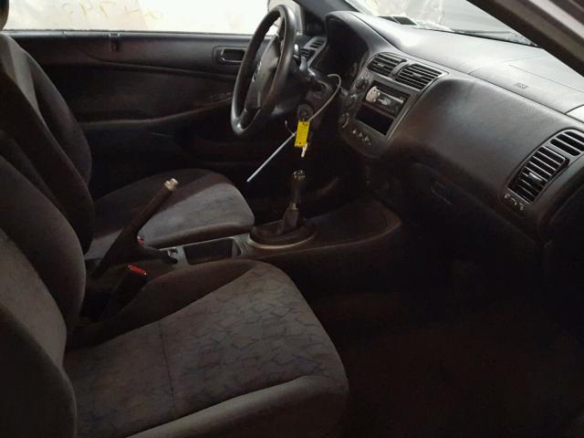 1HGEM21962L002521 - 2002 HONDA CIVIC EX ვერცხლისფერი ფოტო 5