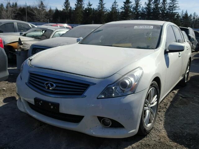 JN1CV6AP4AM407202 - 2010 INFINITI G37 BASE WHITE photo 2