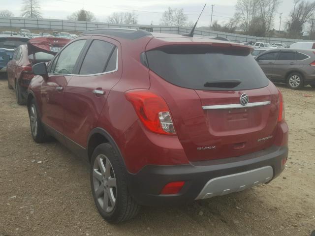 KL4CJDSB1DB202026 - 2013 BUICK ENCORE PRE RED photo 3