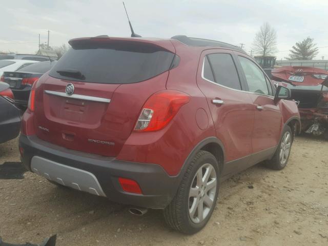 KL4CJDSB1DB202026 - 2013 BUICK ENCORE PRE RED photo 4