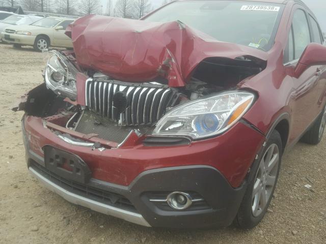 KL4CJDSB1DB202026 - 2013 BUICK ENCORE PRE RED photo 9