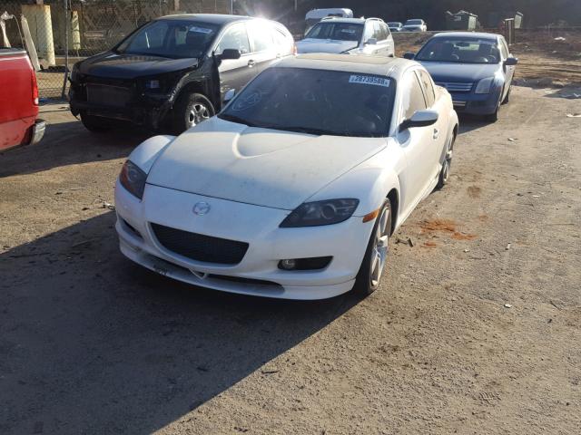 JM1FE173580214205 - 2008 MAZDA RX8 WHITE photo 2