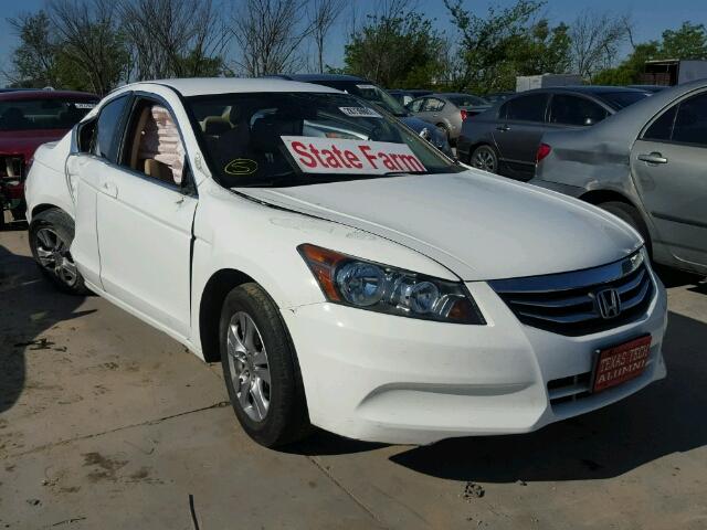 1HGCP2F6XCA114989 - 2012 HONDA ACCORD SE WHITE photo 1