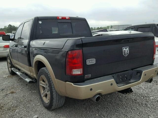 1C6RD6PT4CS133312 - 2012 DODGE RAM 1500 L BLACK photo 3