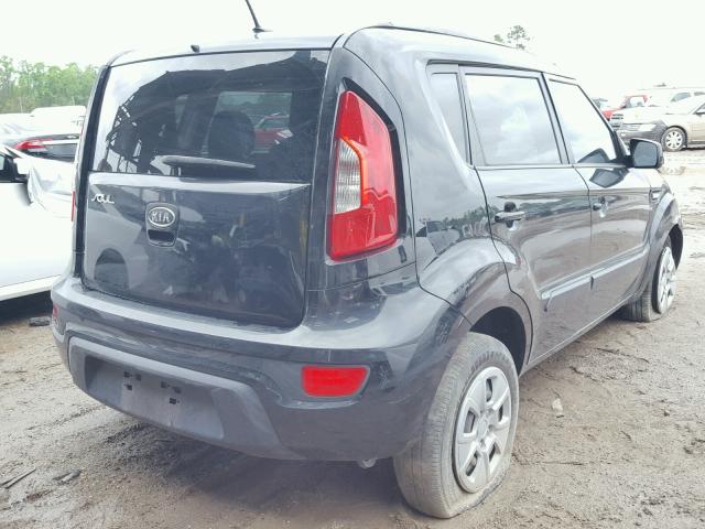 KNDJT2A57C7417564 - 2012 KIA SOUL BLACK photo 4