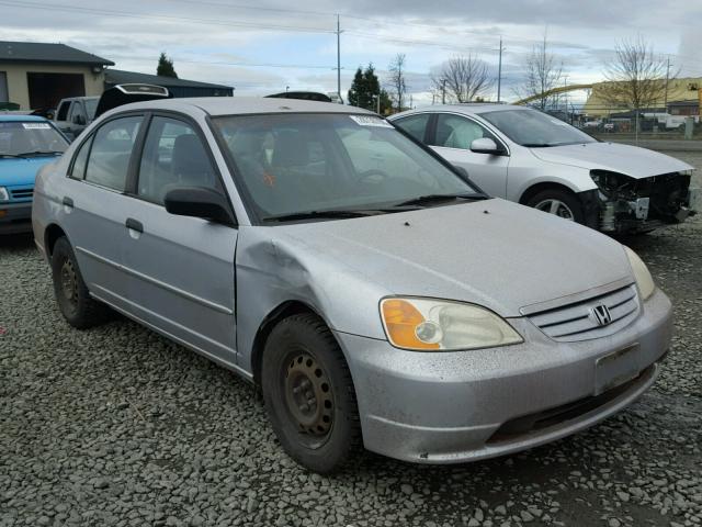 2HGES16521H618704 - 2001 HONDA CIVIC LX SILVER photo 1