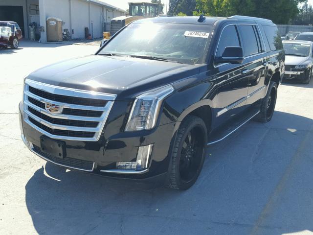 1GYS3HKJ3GR415088 - 2016 CADILLAC ESCALADE E BLACK photo 2