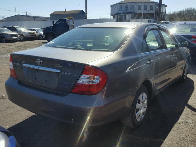 4T1BE32K04U846245 - 2004 TOYOTA CAMRY LE GRAY photo 4