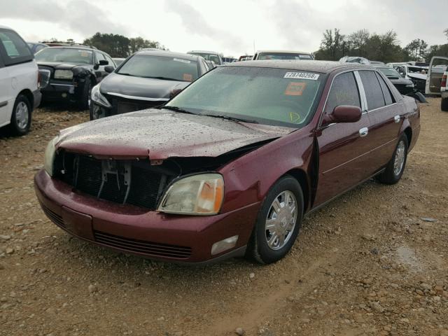 1G6KE57Y72U146798 - 2002 CADILLAC DEVILLE DH MAROON photo 2