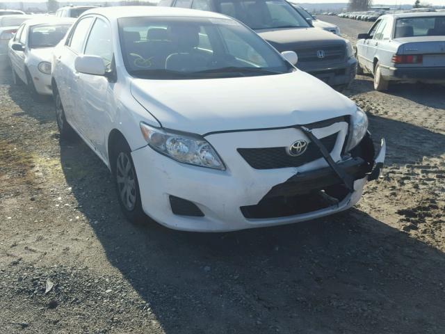 1NXBU40E29Z118732 - 2009 TOYOTA COROLLA BA WHITE photo 1