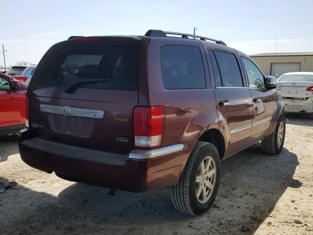 1A8HX58P77F552169 - 2007 CHRYSLER ASPEN LIMI 勃艮第红 照片 4