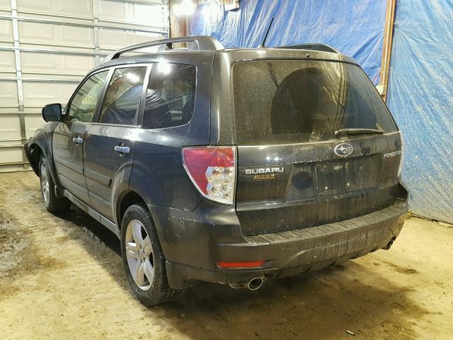 JF2SH64639H746140 - 2009 SUBARU FORESTER 2 GRAY photo 3