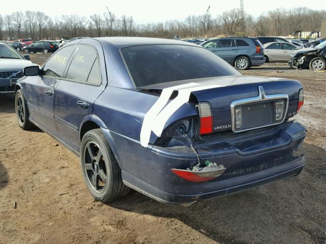 1LNHM87A23Y688394 - 2003 LINCOLN LS BLUE photo 3