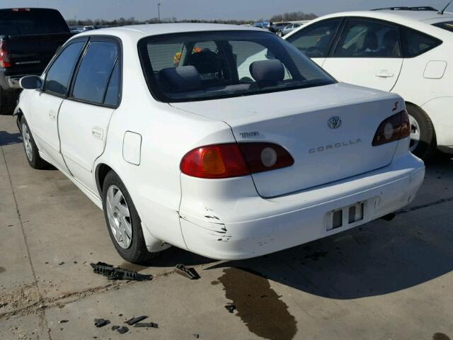 1NXBR12E61Z509190 - 2001 TOYOTA COROLLA CE WHITE photo 3