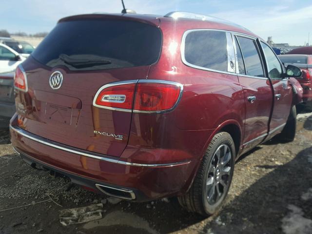 5GAKVBKD8HJ233153 - 2017 BUICK ENCLAVE RED photo 4