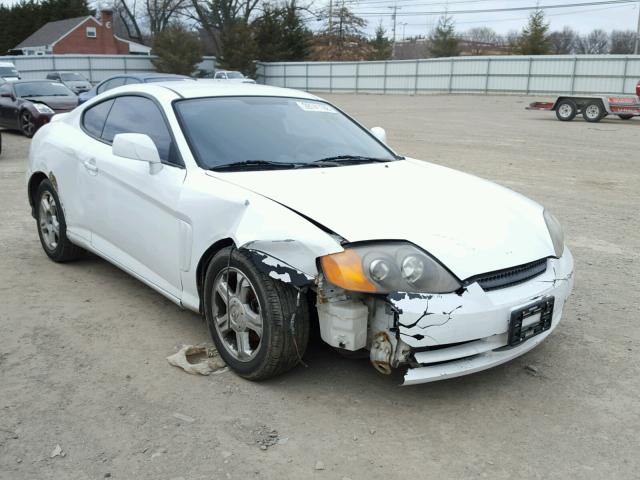 KMHHM65D74U136268 - 2004 HYUNDAI TIBURON WHITE photo 1