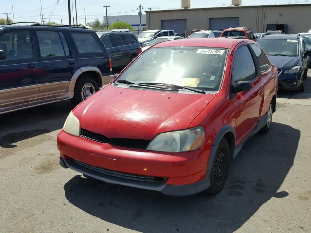 JTDAT123310126122 - 2001 TOYOTA ECHO RED photo 2