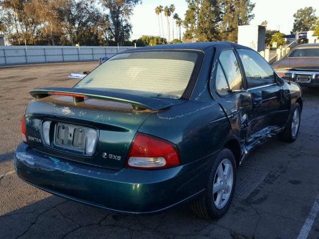 3N1CB51D81L450086 - 2001 NISSAN SENTRA XE GREEN photo 4