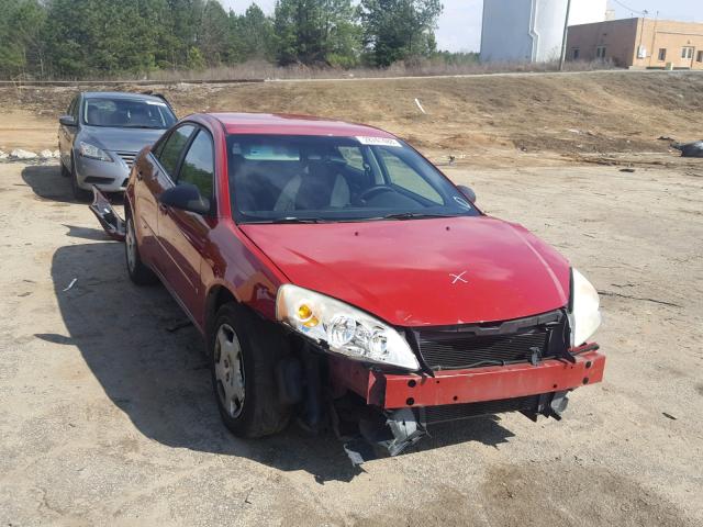 1G2ZF58BX74129332 - 2007 PONTIAC G6 VALUE L RED photo 1