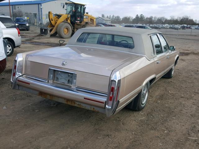 1G6DW54E0NR701338 - 1992 CADILLAC BROUGHAM BEIGE photo 4