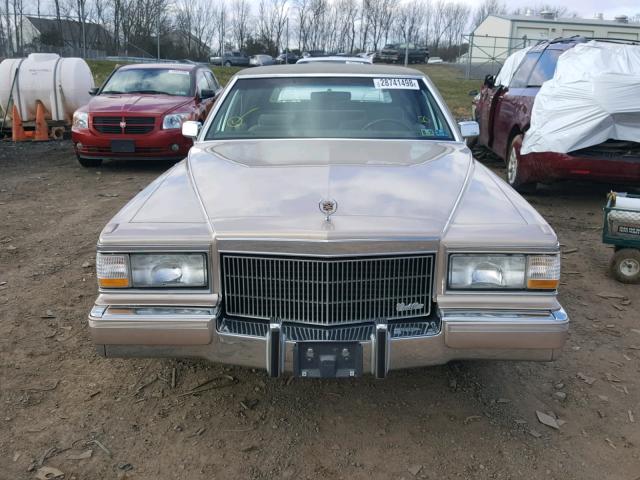 1G6DW54E0NR701338 - 1992 CADILLAC BROUGHAM BEIGE photo 9