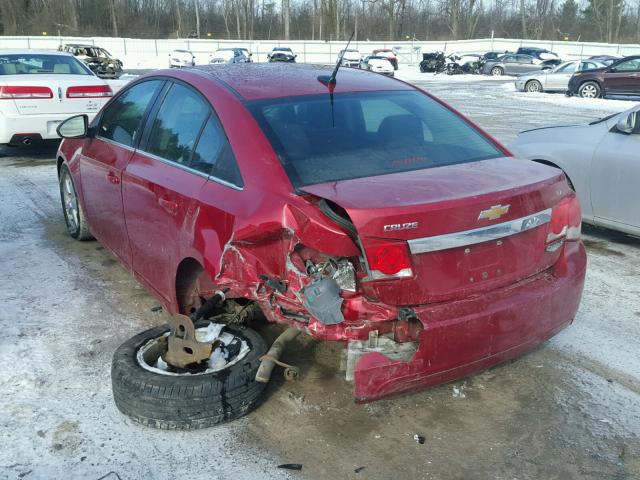 1G1PC5SB9E7231911 - 2014 CHEVROLET CRUZE LT RED photo 3