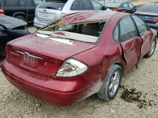 1FAFP53201A279225 - 2001 FORD TAURUS SE RED photo 9