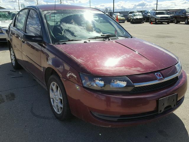 1G8AJ52F83Z105055 - 2003 SATURN ION LEVEL BURGUNDY photo 1