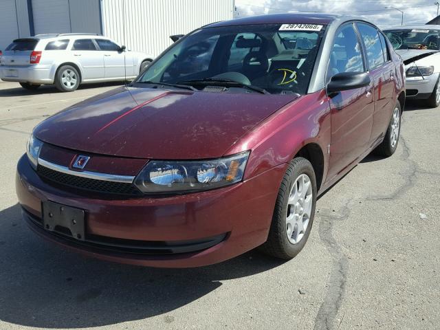 1G8AJ52F83Z105055 - 2003 SATURN ION LEVEL BURGUNDY photo 2