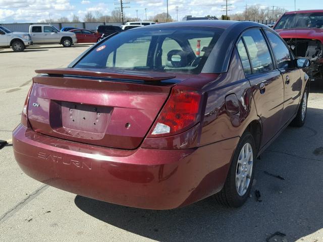 1G8AJ52F83Z105055 - 2003 SATURN ION LEVEL BURGUNDY photo 4