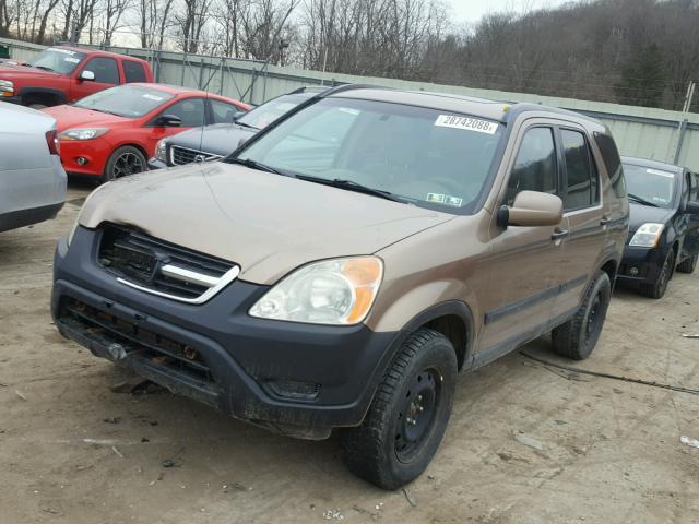 JHLRD78884C028103 - 2004 HONDA CR-V EX BROWN photo 2