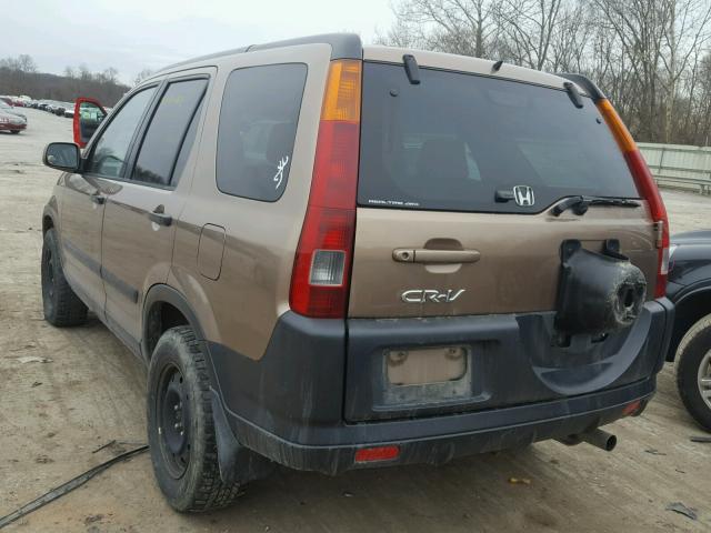 JHLRD78884C028103 - 2004 HONDA CR-V EX BROWN photo 3