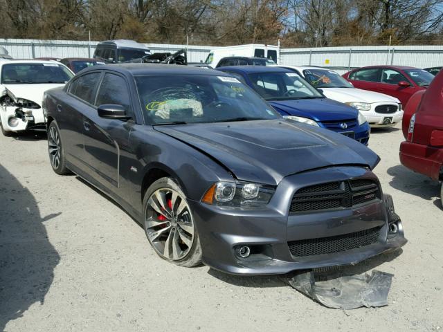 2C3CDXEJ0EH230060 - 2014 DODGE CHARGER SR GRAY photo 1