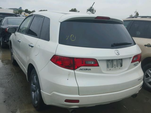 5J8TB18559A001165 - 2009 ACURA RDX TECHNO WHITE photo 3