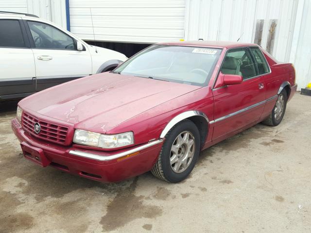 1G6ET1299XU601783 - 1999 CADILLAC ELDORADO T RED photo 2