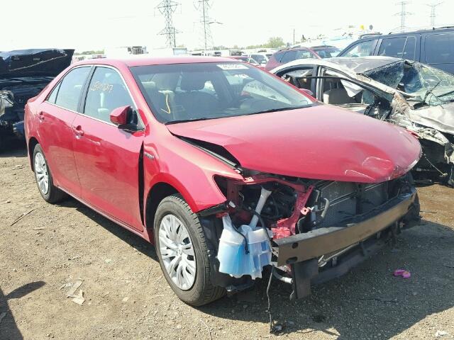 4T1BD1FK4CU029618 - 2012 TOYOTA CAMRY RED photo 1