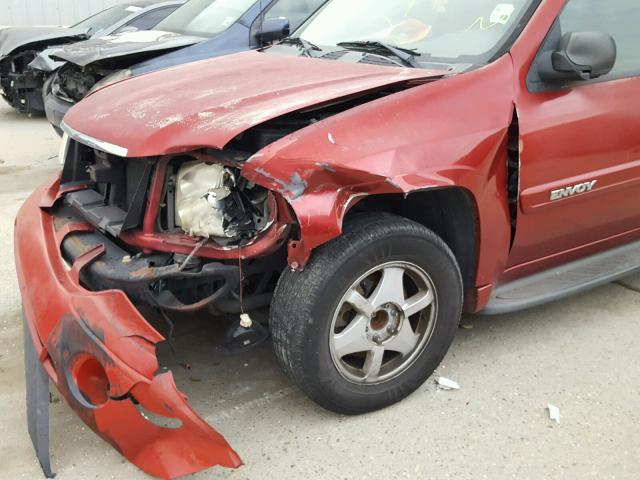 1GKES16S036116674 - 2003 GMC ENVOY XL RED photo 9