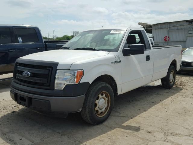 1FTMF1CM4DKE40978 - 2013 FORD F150 WHITE photo 2