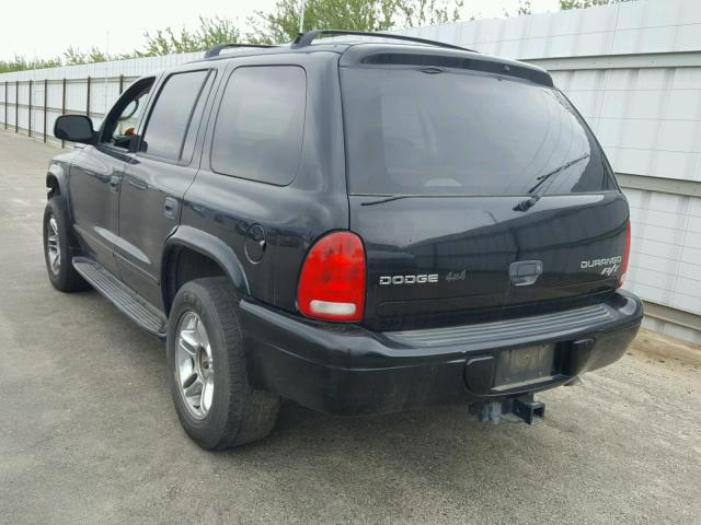 1D8HS78Z63F569821 - 2003 DODGE DURANGO R/ BLACK photo 3