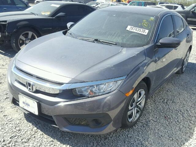 19XFC2F61HE064267 - 2017 HONDA CIVIC LX GRAY photo 2