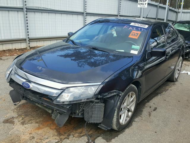 3FAHP0JA4BR263171 - 2011 FORD FUSION SEL BLACK photo 2