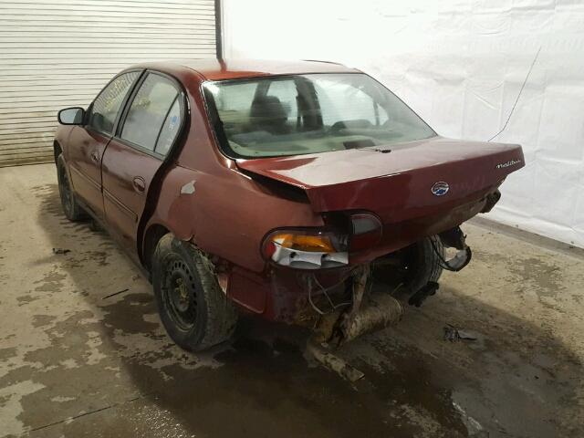 1G1ND52J23M700623 - 2003 CHEVROLET MALIBU MAROON photo 3