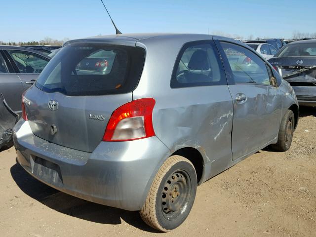 JTDJT923X75046889 - 2007 TOYOTA YARIS GRAY photo 4