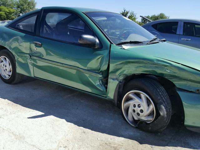 3G1JC1245XS827411 - 1999 CHEVROLET CAVALIER B GREEN photo 9