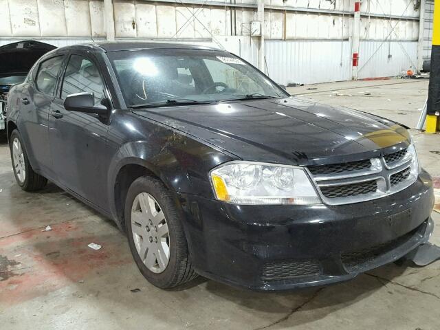 1B3BD4FB2BN608560 - 2011 DODGE AVENGER EX BLACK photo 1